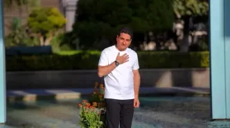 تصویر جدید شفیعی کدکنی به همراه همایون شجریان در برج میلاد