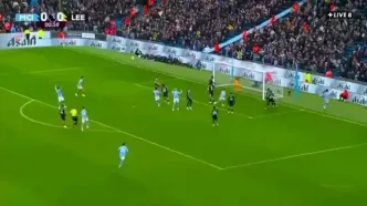 گل اول منچسترسیتی به لیدز را ببینید + ویدیو