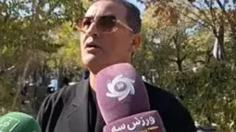 اشک‌های پرویز برومند به یاد منصورخان و مهرداد میناوند/ویدیو