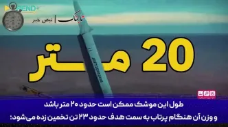 این موشک جدید ایرانی مایه نگرانی اسرائیل شده+فیلم