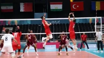 پیروزی قاطع والیبال ایران مقابل قطر در بازی‌های کشورهای اسلامی - عربستان