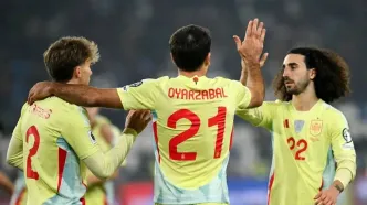 بازیکنان اسپانیا پس از پیروزی برابر گرجستان: هنوز صعود قطعی نیست
