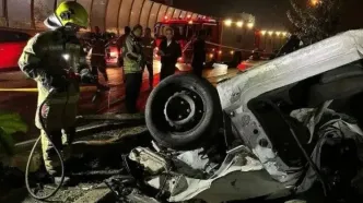 تصادف مرگبار در بزرگراه امام علی (ع)؛ ۴ نفر کشته و زخمی شدند