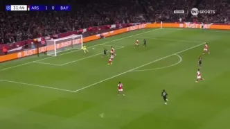 ویدیو: گل اول بایرن مونیخ به آرسنال توسط کارل