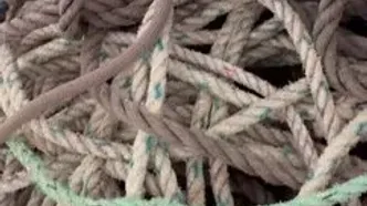 نمایشگاهی شامل چهار تن طناب!