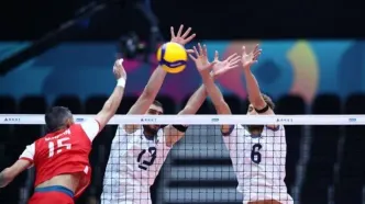 برد والیبال ایران مقابل بحرین با شوک از فوت صابر کاظمی