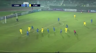 ویدیو | گل اول الوصل به استقلال توسط هوگو/ چه راحت گل خوردیم!