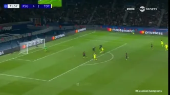 ویدیو: گل سوم تاتنهام به پاری سن ژرمن توسط کولو موانی