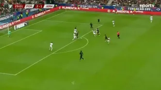 ویدیو: گل سوم پرتغال به ارمنستان توسط ژوائو نوس
