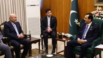 قالیباف با رئیس مجلس سنای پاکستان دیدار کرد