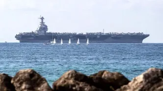 بیانیه رسمی نیروی دریایی: بزرگ‌ترین ناو هواپیمابر آمریکا وارد دریای کارائیب شد