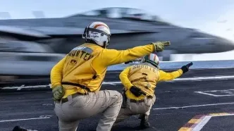 قدرتمندترین ناو جنگی جهان، جنگنده‌های خود را به پرواز درآورد