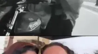 موتورسواری ژاله صامتی و شهره سلطانی