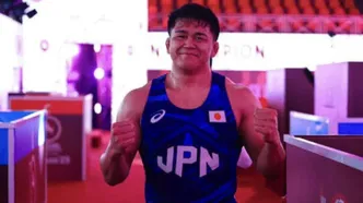 آرش ایرانی از ژاپن بهترین کشتی‌گیر جهان شد!