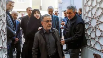 مراسم تشییع برادر سید مصطفی تاجزاده