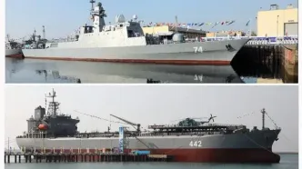 پایگاه شناوری «کردستان» و ناوشکن «سهند» به نیروی دریایی ارتش ملحق شد