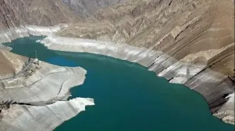 وضعیت تکان دهنده سد کرج به روایت تصویر