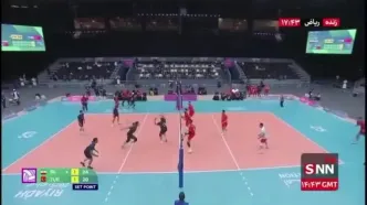 پایان ست سوم دیدار ایران برابر ترکیه / ایران 2-  ترکیه 1 + ویدیو