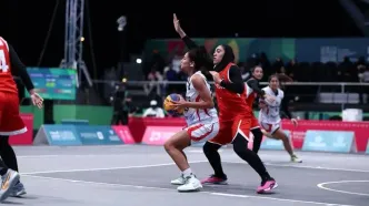 بازیهای کشورهای اسلامی؛ تیم بسکتبال بانوان ایران برابر مصر