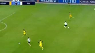 گل تساوی آخال به سپاهان+ویدیو