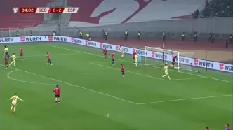 ویدیو: گل سوم اسپانیا به گرجستان توسط فران تورس