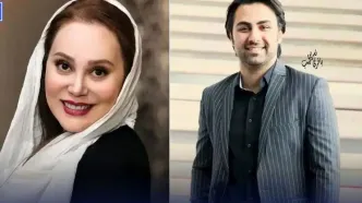 سلفی عاشقانه آرام جعفری و بابک انصاری