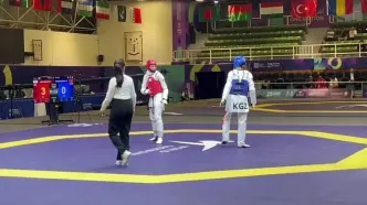 پیروزی هستی محمدی مقابل هوگوپوش قرقیزستان