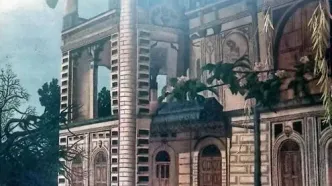 خلق اثر نقاشی از کاخ سردار ماکو در پارک امام (ره)