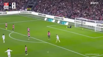 ویدیو: گل سوم رئال مادرید به بیلبائو توسط امباپه