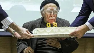 تصاویر؛ بزرگداشت فتح‌الله مجتبایی در ۹۸ سالگی