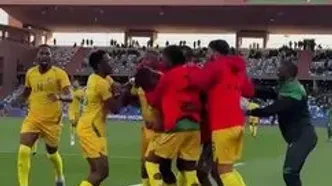 ویدئو: شادی گل خاص بازیکن زیمبابوه که توجه همه را جلب کرد