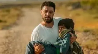 اهدای جایزه بهترین سریال تلویزیونی به رضا صابری برای سریال وحشی توسط جواد عزتی/ ویدئو