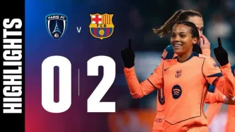 ویدیو| زنان بارسلونا رقیب ندارند/ خلاصه بازی پاریس ۰ - بارسلونا ۲
