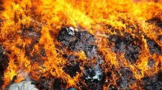 تصاویر؛ امحای بیش از یک تن انواع مواد مخدر و روانگردان در گیلان