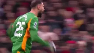 ویدئو:  خوشحالی جالب دوناروما بعد از گل شرکی