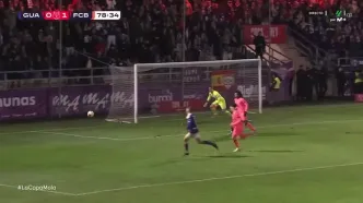 ویدئو: واکنش استثنایی تراشتگن مانع از فروریختن دروازه بارسا شد