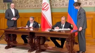 عراقچی و لاوروف سند همکاری امضا کردند/ ویدئو