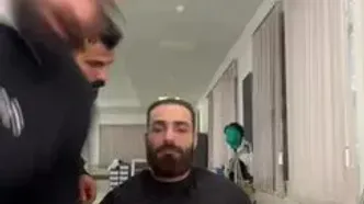 گریم حمید صفت برای نقش اصلان سریال بامداد خمار