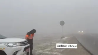 آغاز بارش برف در ارتفاعات البرز