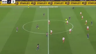 ویدیو | گل اول بارسلونا به اتلتیکومادرید توسط رافینیا