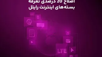 اصلاح ۲۰ درصدی تعرفه بسته‌های اینترنت رایتل
