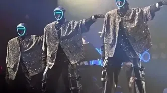 وقتی ربات‌ها جای رقصنده‌های کنسرت را گرفتند