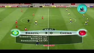ویدئو نوستالوژی: خلاصه بازی برزیل- چین در جام جهانی 2002‏