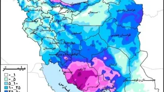 پیش‌بینی بارش‌های گسترده در کشور