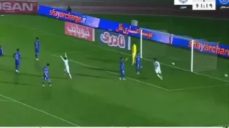 ویدیو | گل اول ملوان به استقلال توسط محمد علینژاد در دقیقه۶۲