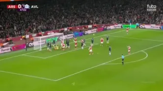 ویدیو: گل اول آرسنال به استون ویلا توسط گابریل