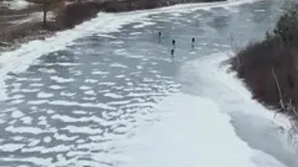 یخ‌زدگی دریاچه‌ای در کانادا