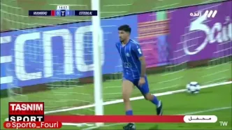 گل اول استقلال به المحرق+ ویدئو