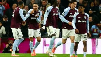 منچستریونایتد در خانه استون‌ویلا باخت