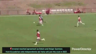 ویدئو: آرسنال دو ستاره آینده اکوادور را ربود